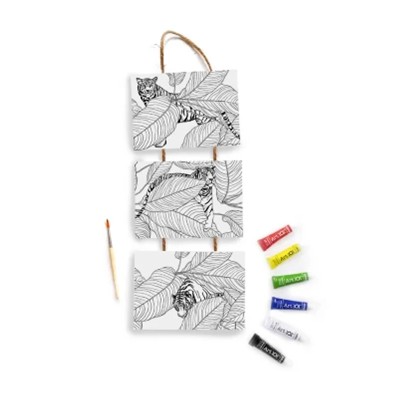 Art 101 Gallery Hanging Canvas Wall Art Set Including Two Designs With Acrylic Paint
