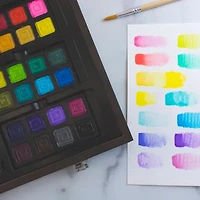 Art 101 Multimedia Illustration 85 Piece Wood Art Set Featuring Illy Markers