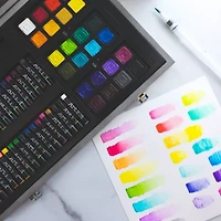 Art 101 Watercolor, Draw, and Sketch 88 Piece Art Set in a Wood Carrying Case