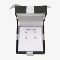 Womens Cubic Zirconia 10K Gold 2 Pair Earring Set