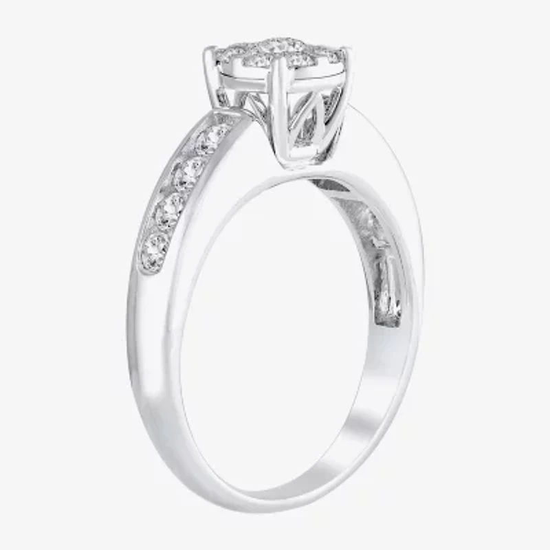 Round 1 CT.T.W. Natural Diamond Side Stone Bridal Set 10K or 14K Gold