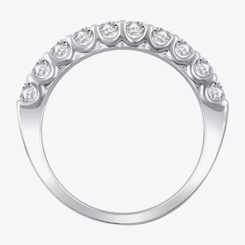 Womens 2 CT. T.W. Natural White Diamond 14K Gold Round Halo Bridal Set