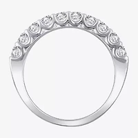 Womens 2 CT. T.W. Natural White Diamond 14K Gold Round Halo Bridal Set