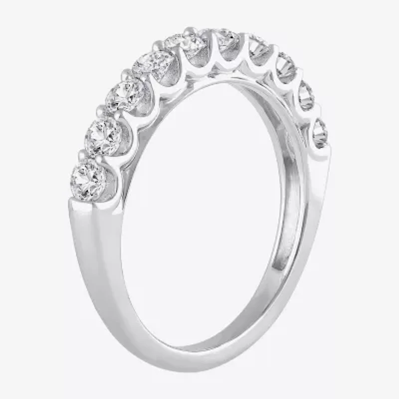 Womens 2 CT. T.W. Natural White Diamond 14K Gold Round Halo Bridal Set