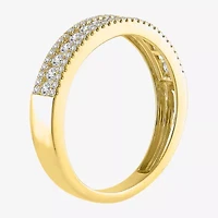 Womens 1/2 CT. T.W. Natural White Diamond 14K Gold Anniversary Wedding Band