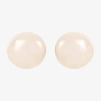 White Cultured Freshwater Pearl 14K Gold 4.1mm Stud Earrings