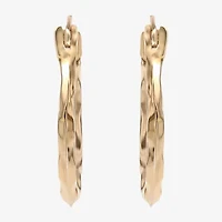 Girls 14K Gold 13.2mm Hoop Earrings