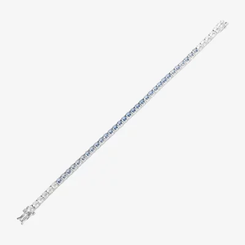 Womens Sterling Silver 7.25 Inch Tennis Bracelet