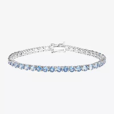 Womens Sterling Silver 7.25 Inch Tennis Bracelet