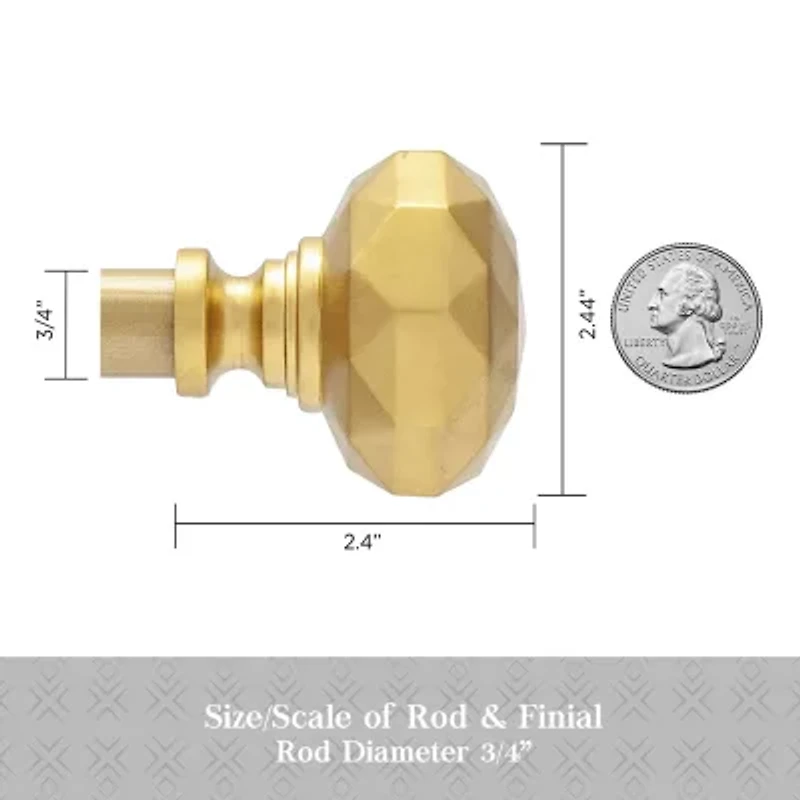 Kenney Designer Collection™  Jade 3/4 IN Adjustable Curtain Rod