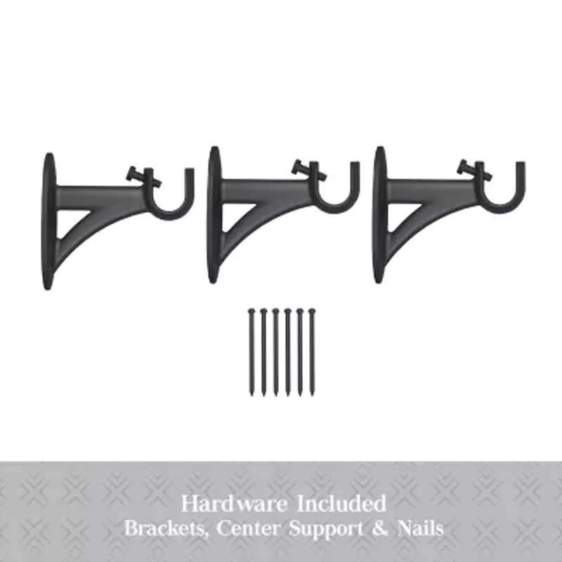Kenney Collection™ Fast Fit™ Easy Install Mission 5/8 Adjustable Curtain Rod