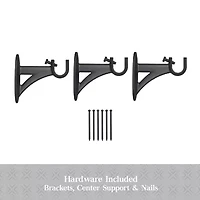 Kenney Collection™ Fast Fit™ Easy Install Mission 5/8 Adjustable Curtain Rod