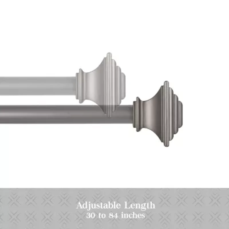 Kenney Collection™ Fast Fit™ Easy Install Mission 5/8 IN Adjustable Curtain Rod