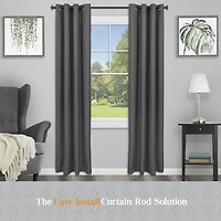 Kenney Collection™ Fast Fit™ Easy Install Mission 5/8 Adjustable Curtain Rod