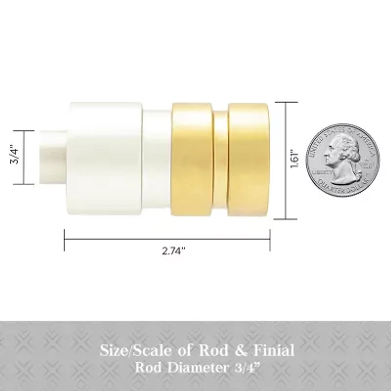 Kenney Designer Collection™ Ariel 3/4 IN Adjustable Curtain Rod