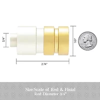 Kenney Designer Collection™  Ariel 3/4 IN Adjustable Curtain Rod