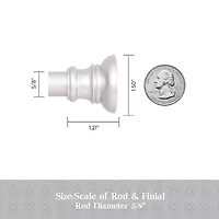 Kenney Easy Install Collection™ Fast Fit™ No Tools Nicholas 2-Pack 5/8 IN Tension Curtain Rod