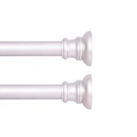 Kenney Easy Install Collection™ Fast Fit™ No Tools Nicholas 2-Pack 5/8 IN Tension Curtain Rod
