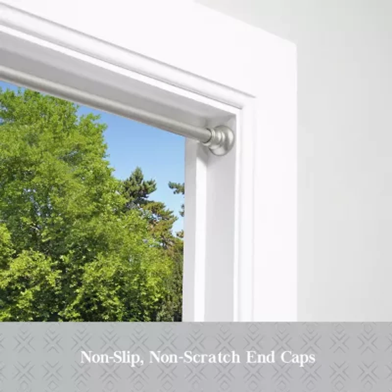 Kenney Easy Install Collection™ Fast Fit™ No Tools Nicholas 2-Pack 5/8 IN Tension Curtain Rod