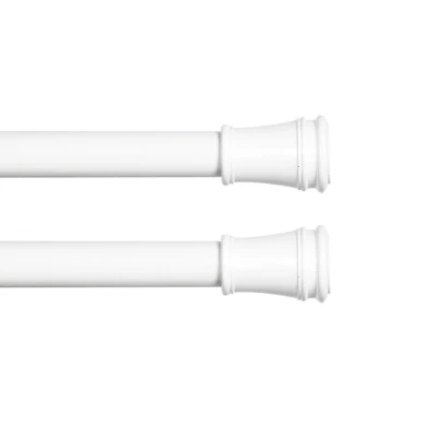 Kenney Easy Install Collection™ Fast Fit™ No Tools Rogers 2-Pack 5/8 Tension Curtain Rod