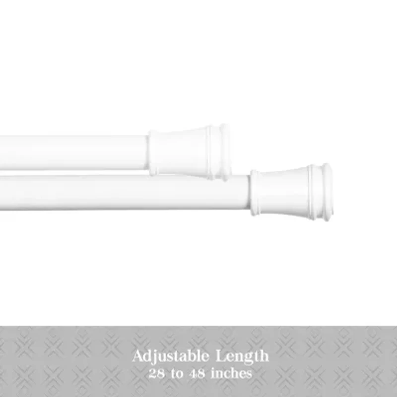 Kenney Easy Install Collection™ Fast Fit™ No Tools Rogers 2-Pack 5/8 Tension Curtain Rod
