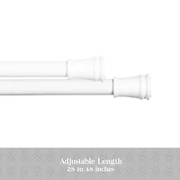 Kenney Easy Install Collection™ Fast Fit™ No Tools Rogers 2-Pack 5/8 Tension Curtain Rod