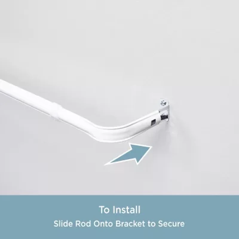 Kenney Superior Hold Premium Lockseam 1 Adjustable Curtain Rod