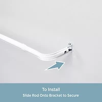 Kenney Superior Hold Premium Lockseam 1 Adjustable Curtain Rod