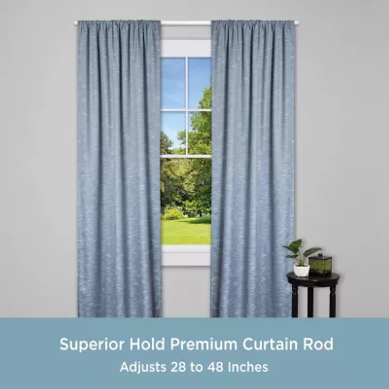 Kenney Superior Hold Premium Lockseam 1 Adjustable Curtain Rod