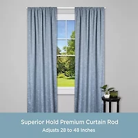 Kenney Superior Hold Premium Lockseam 1 Adjustable Curtain Rod