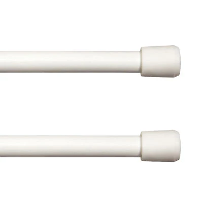 Kenney Strafford 2pk Spring 7/16 IN Tension Curtain Rod