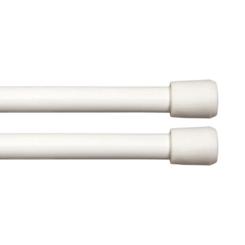 Kenney Strafford 2pk Spring 7/16 Tension Curtain Rod