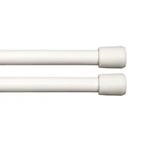 Kenney Strafford 2pk Spring 7/16 Tension Curtain Rod