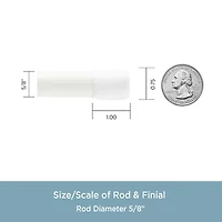 Kenney Carlisle Spring 5/8 Tension Curtain Rod