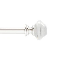 Kenney Designer Collection™  Selah Acrylic Knob 3/4 IN Adjustable Curtain Rod