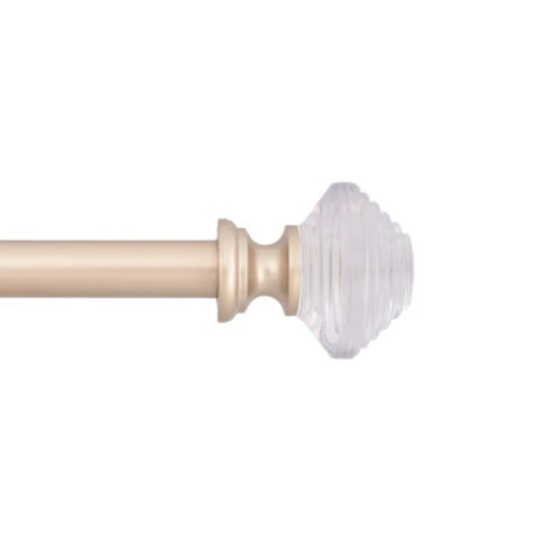 Kenney Designer Collection™ Selah Acrylic Knob 3/4 Adjustable Curtain Rod