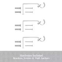 Kenney Designer Collection™  Selah Acrylic Knob 3/4 IN Adjustable Curtain Rod