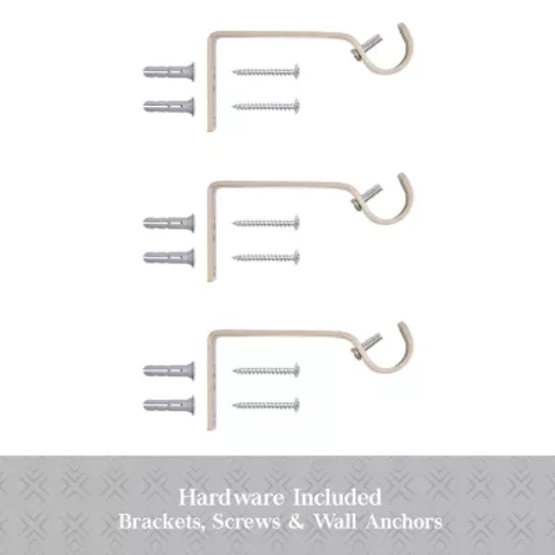 Kenney Designer Collection™ Selah Acrylic Knob 3/4 Adjustable Curtain Rod