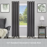 Kenney Designer Collection™  Selah Acrylic Knob 3/4 Adjustable Curtain Rod