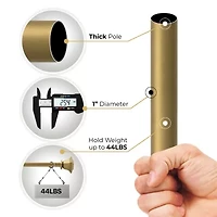 Deco Window Square 1 Adjustable Curtain Rod