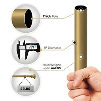 Deco Window Trumpet 1 Adjustable Curtain Rod