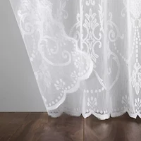 No 918 Nina Lace Rod Pocket Sheer Set of 2 Curtain Panel