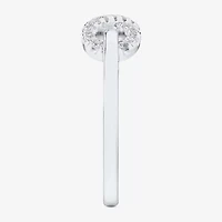 (G-H / Si1-Si2) Womens 1/4 CT. T.W. Lab Grown White Diamond 10K Gold Infinity Bypass  Cocktail Ring
