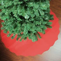 Northlight Red Scalloped Edge Tree Skirt