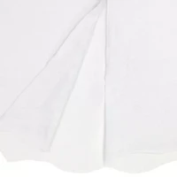 Northlight White Scalloped Edge Tree Skirt
