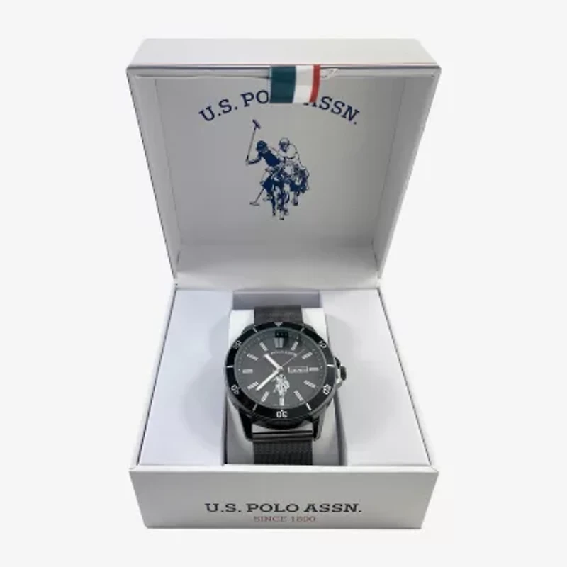 U.S. Polo Assn. Mens Silver Tone Bracelet Watch Usc80734jc