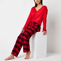 Sleep Chic Womens Flannel Tall Pajama Pants