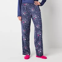 Sleep Chic Womens Fleece Pajama Pants with Socks