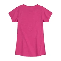 Hi Its Me Big Kid Girls Crew Neck Short Sleeve Barbie T-Shirt