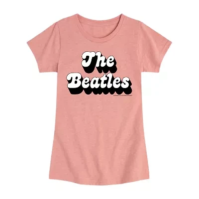 Big Kid Girls Crew Neck Short Sleeve The Beatles T-Shirt